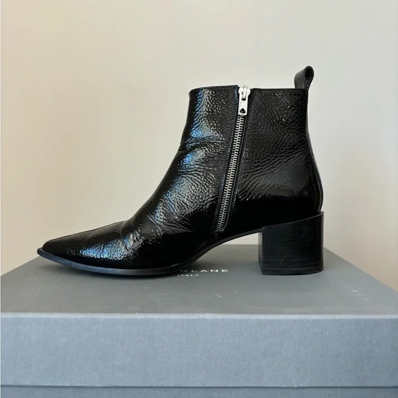 Everlane Boss Boot Black Patent - Picture 8 of 16